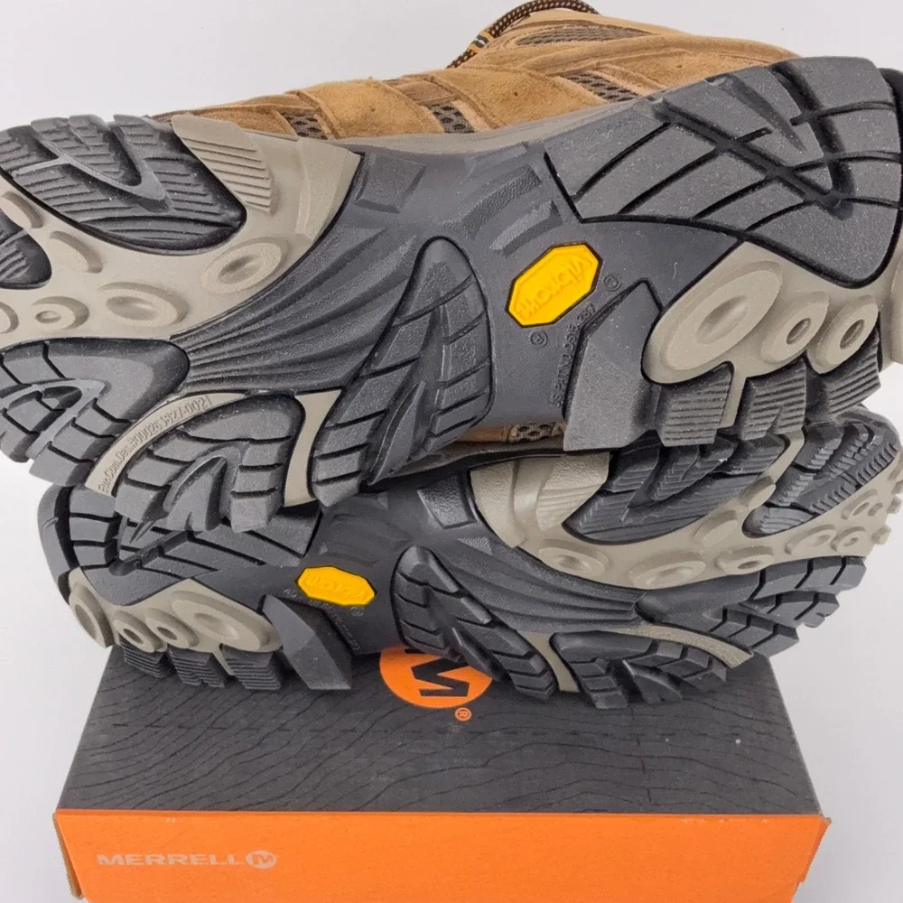 Merrell Moab 2 Mid WP Earth Brown Waterproof Hiking Boots J06051 Mens 9.5 M - Picture 7 of 8